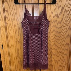 Victoria's Secret Burgundy Babydoll
